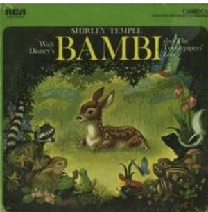 Walt Disney's Bambi as told by Shirley Temple The TootlePiper's Zoo 12" Record